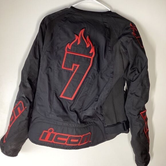 Icon Stage 2‎ Merc Motorcycle Jacket Black Size Large - Picture 7 of 11